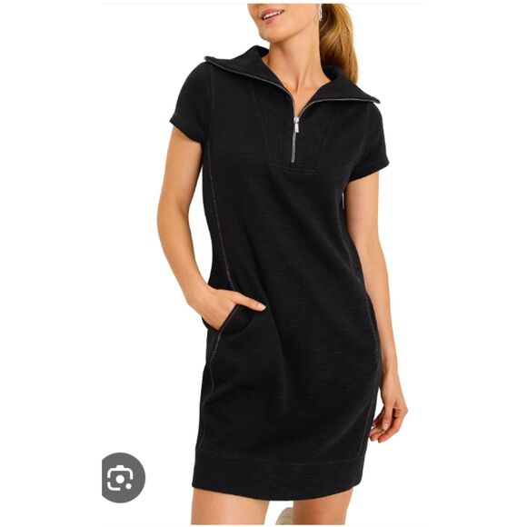 Tommy Bahama Half Zip Collared Neckline Short Sleeve Dress Small NWT - Picture 1 of 7